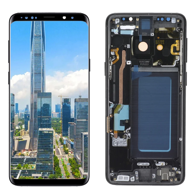 ЖК-дисплей с дигитайзером для Samsung Galaxy S9 + G965F G965W сенсорным экраном AMOLED битые