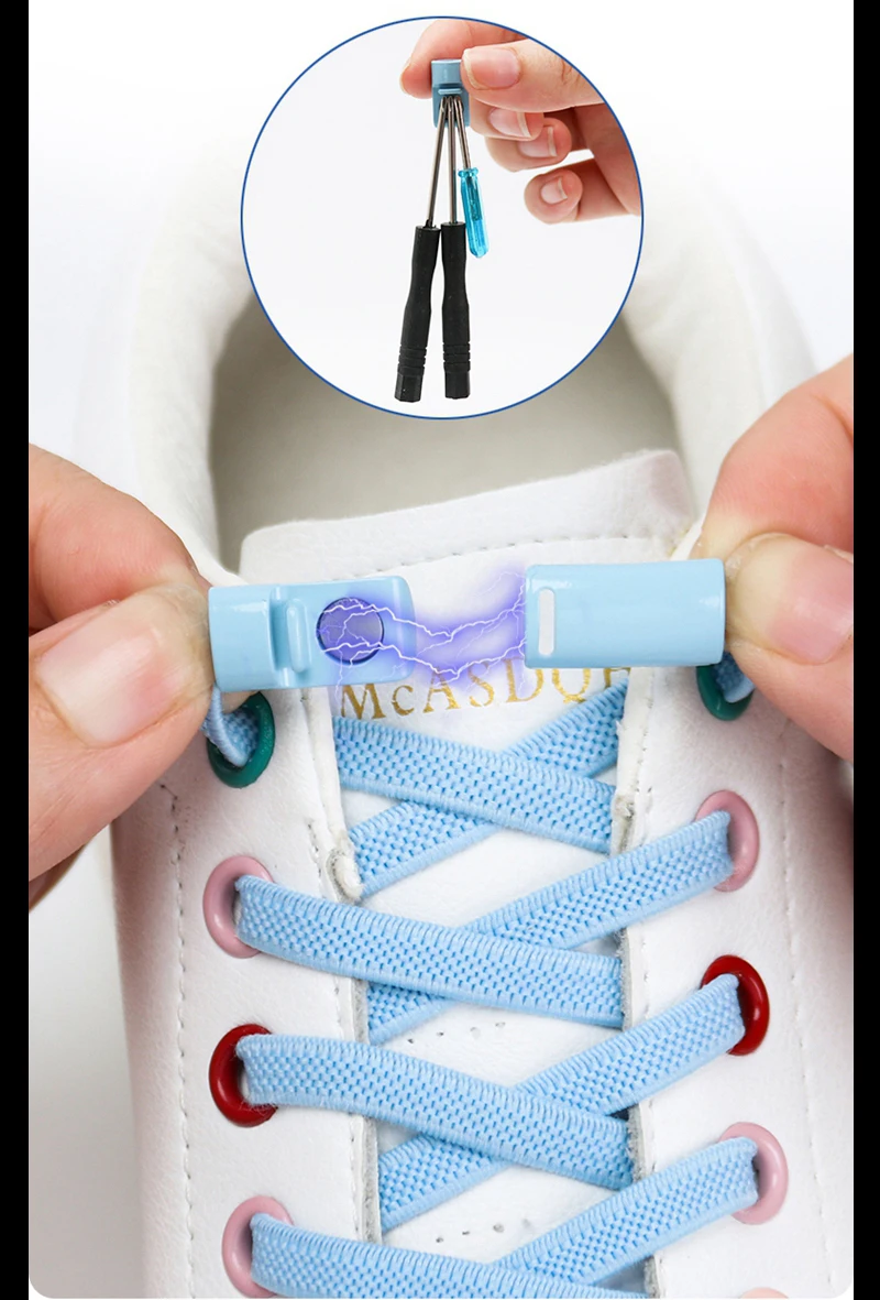 Magnetic lock Elastic Shoelaces Flat Of Sneakers No tie Shoe Laces Metal locking Easy to put on and take off Lazy Shoelace Magnetic lock Elastic Shoelaces Flat Of Sneakers No tie Shoe Laces Metal locking Easy to put on and take off Lazy Shoelace