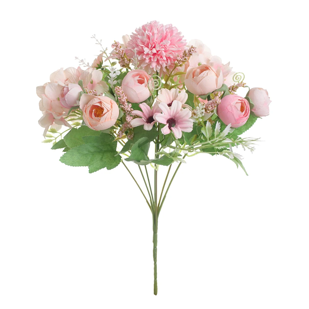 Artificial Flowers Real Touch Long Stem Bridal Wedding Bouquet  Flowers 