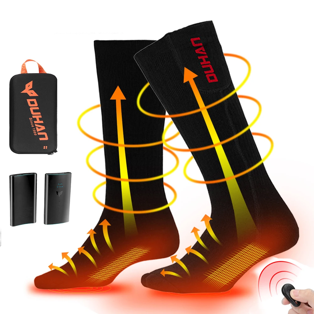 60℃-heated-socks-skiing-warm-camping-heating-socks-infrared-electric-heated-sports-sock-eu-size-36-45-temperature-adjust