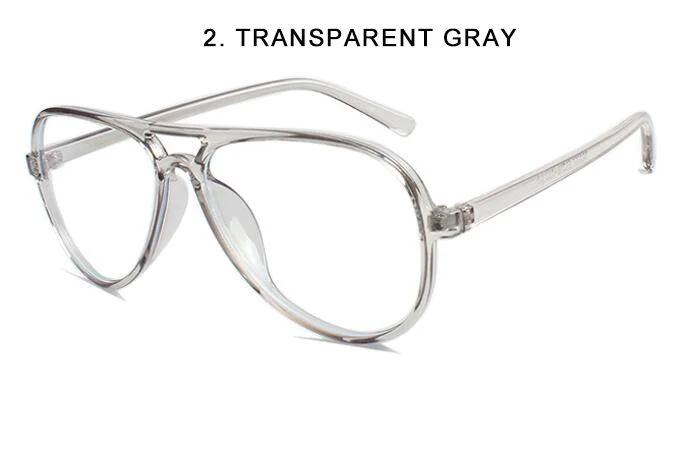 Новинка ноября, корейский TR90, прозрачные, анти-Blu-ray плоские компьютеркомпьютерный очки ретро, дикие, двойной луч синий светильник, очки - Цвет оправы: 2.Transparent gray