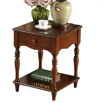 

European side square sofa small square table American coffee table telephone table Side cabinet creative bedside table corn