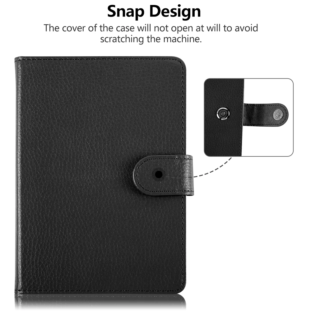 Fecho magnético Couro Shell protetor, Ereader Funda