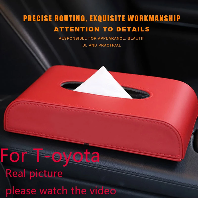 1pcs Tissue Box Car Moisture proof Pumping Paper Storage Box For Toyota Corolla Yaris Rav4