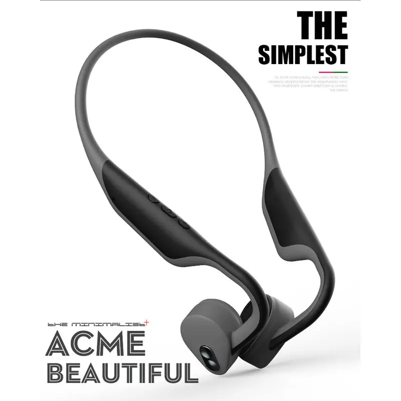 AAAE, Top-Bh128, костная проводимость, беспроводная Bluetooth гарнитура, Bluetooth 4,1, водонепроницаемый, с шейным ремешком, Nfc, наушники, Handsfree, Ios, черный цвет
