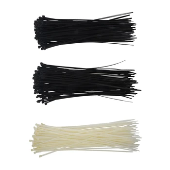 

Cable Ties Wraps / Zip Ties,100Pcs Black 400mmX5mm & 100Pcs White