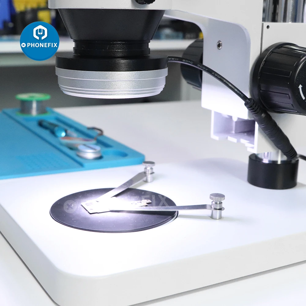 Microscope Lamp 72pcs LED Anti-Dust Smoke Lens Ring Lamp USB Charging Microscope Light Lamp For Stereo Microscope Shadow Less Ring Illuminator