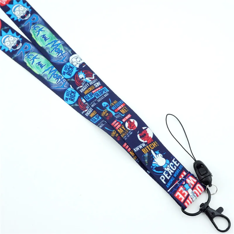 Милый аниме lanyard ID бейдж держатель брелок шейный ремень мобильный телефон