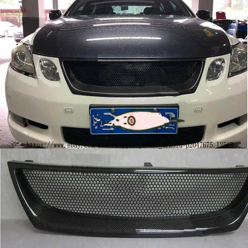 

Real carbon fiber Front Mesh Grill Grille for 2005 2006 2007 Lexus GS300 GS350 2006 Type