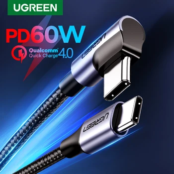 UGREEN USB Type C to USB C Cable for Samsung S9 S8 Plus PD 60W Fast Quick Charger 4.0 USB-C Cable for Macbook Pro Air USB Cord