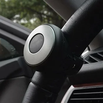 

Car Steering Wheel Ball Interior Black PVC+Metal Auxiliary Replacement