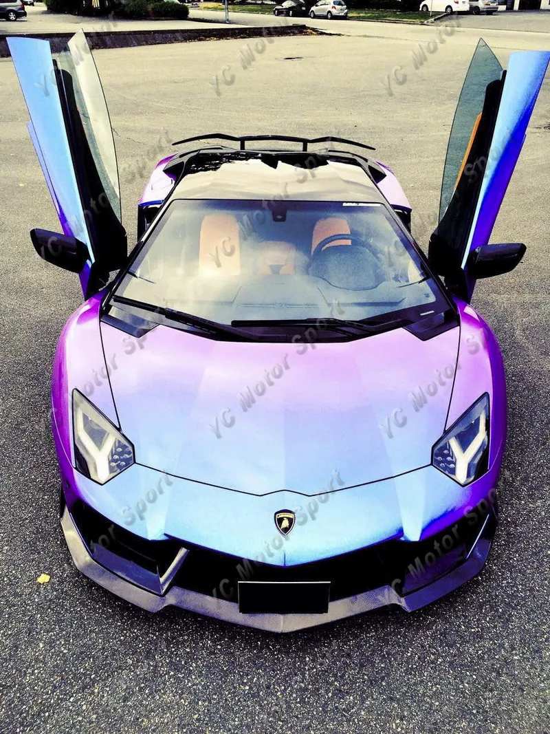 2011-2016 Lamborghini Aventador LP700 PUR AERO Style Front Bumper Lip CF (117)_