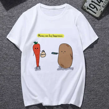 

Lus Los 2019 cute Cartoon potato t shirt women Harajuku Thin section t-shirt female top Casual fashion kawaii tshirt