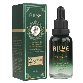 AILKE Siero viso antirughe umido retinoide avanzato, siero al retinolo per schiarire, rassodare, idratare, correggere le macchie scure