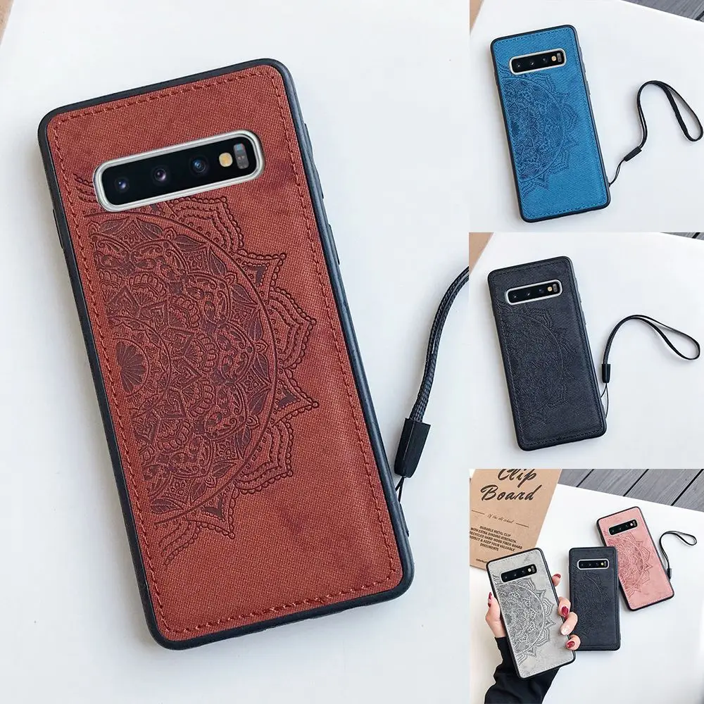 Элегантный Гибридный тканевый чехол для Samsung S20 Ultra S10 Plus S10e Galaxy S9 S8 FE