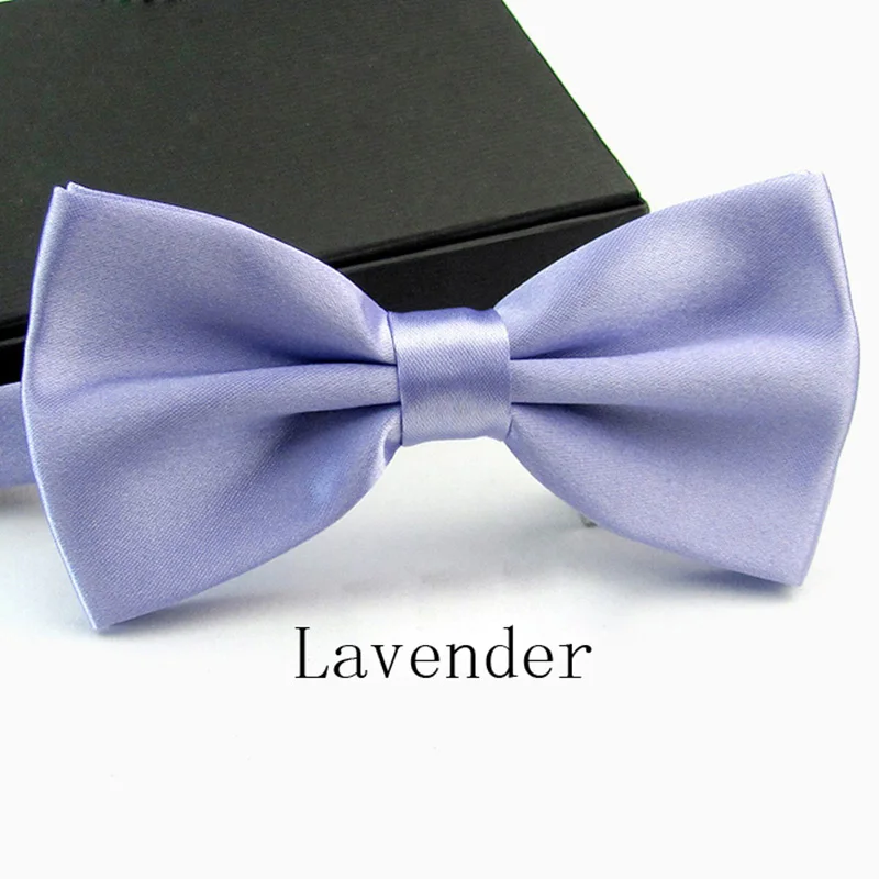 lavender Галстук-бабочка мужской Одноцветный Свадебный галстук-бабочка для мужчин конфетного цвета галстук-бабочка бабочки YJB0001 - Цвет: lavender
