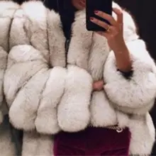 Куртка из искусственного меха размера плюс, пальто, женская одежда, повседневная черная флисовая верхняя одежда, меховые куртки с длинным рукавом, зимние пальто, белое пальто