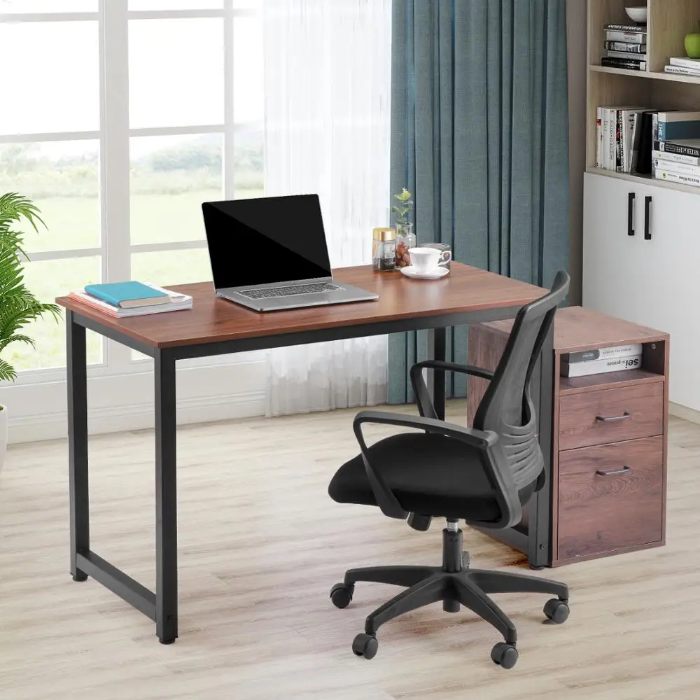 

Desk computer table PC table office desk office table stable for Home Office bedroom rleichterte assembly, 120x60x75cm