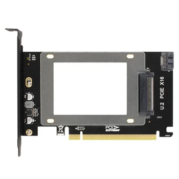 

JEYI U2X16 PCI-Express 3.0 4X X16 to U.2 SFF-8639 Adapter NVMe PCIe SSD PCI-E to U2 Card M.2 NGFF 2.5' SSD TO PCI-E X16