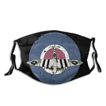 

Plane Supermarine Spitfire Men Reusable Mouth Face Mask Anti Haze Dustproof Cover Respirator Muffle Mask with Filters