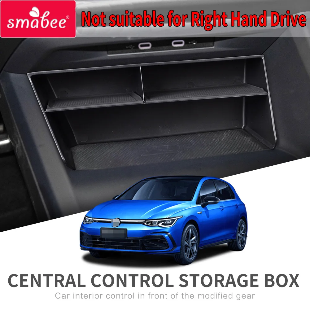 Smabee Car Central Armrest Box For Volkswagen VW Golf 8 2020 Golf8 Interior Accessories Stowing Tidying Center Console Organizer