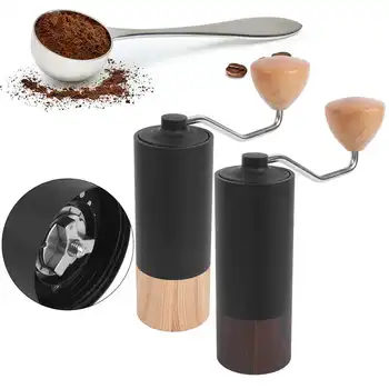 

Manual Coffee Grinder Stainless Steel Burr Mill Hand Grinding Machine with Adjustable Setting Portable Coffee Maker Tools