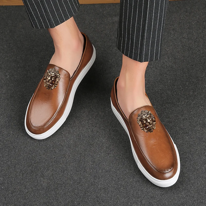 New men's casual shoes fall driving moccasins comfortable party fashion shoes Zapatos Hombre a1