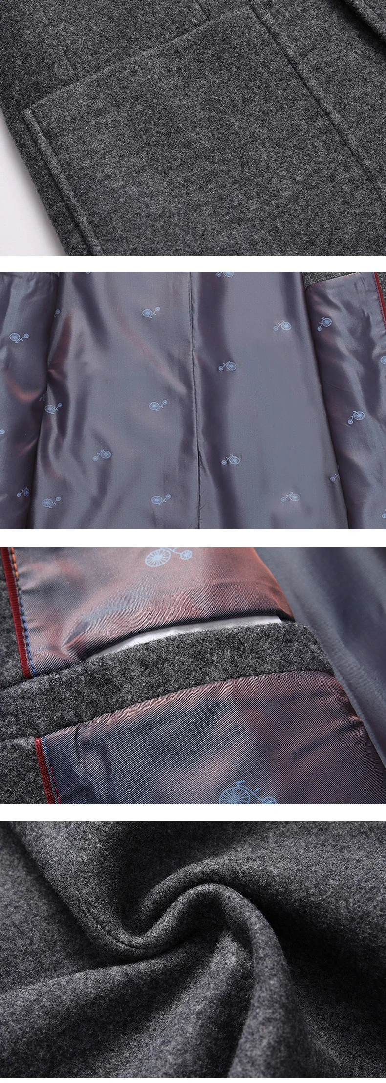 Мужской Блейзер Осень Зима Мужской модный шерстяной костюм пальто Высокое качество Весна Бизнес Повседневный костюм верхняя мужская куртка 4XL