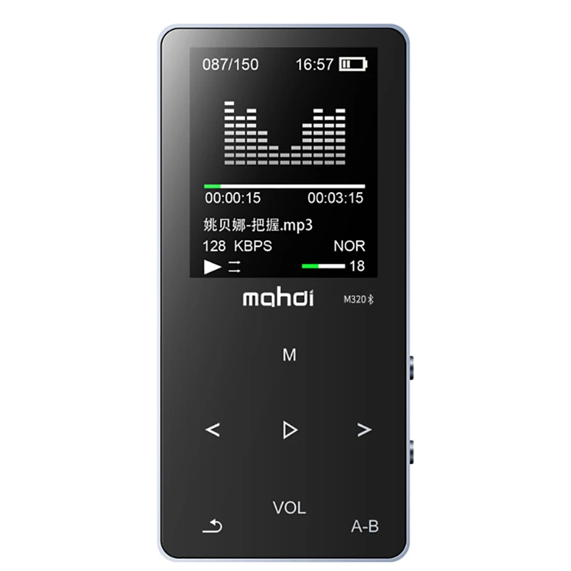 Новинка металлический bluetooth MP3 плеер 8 Гб Встроенный динамик fm радио Электронная
