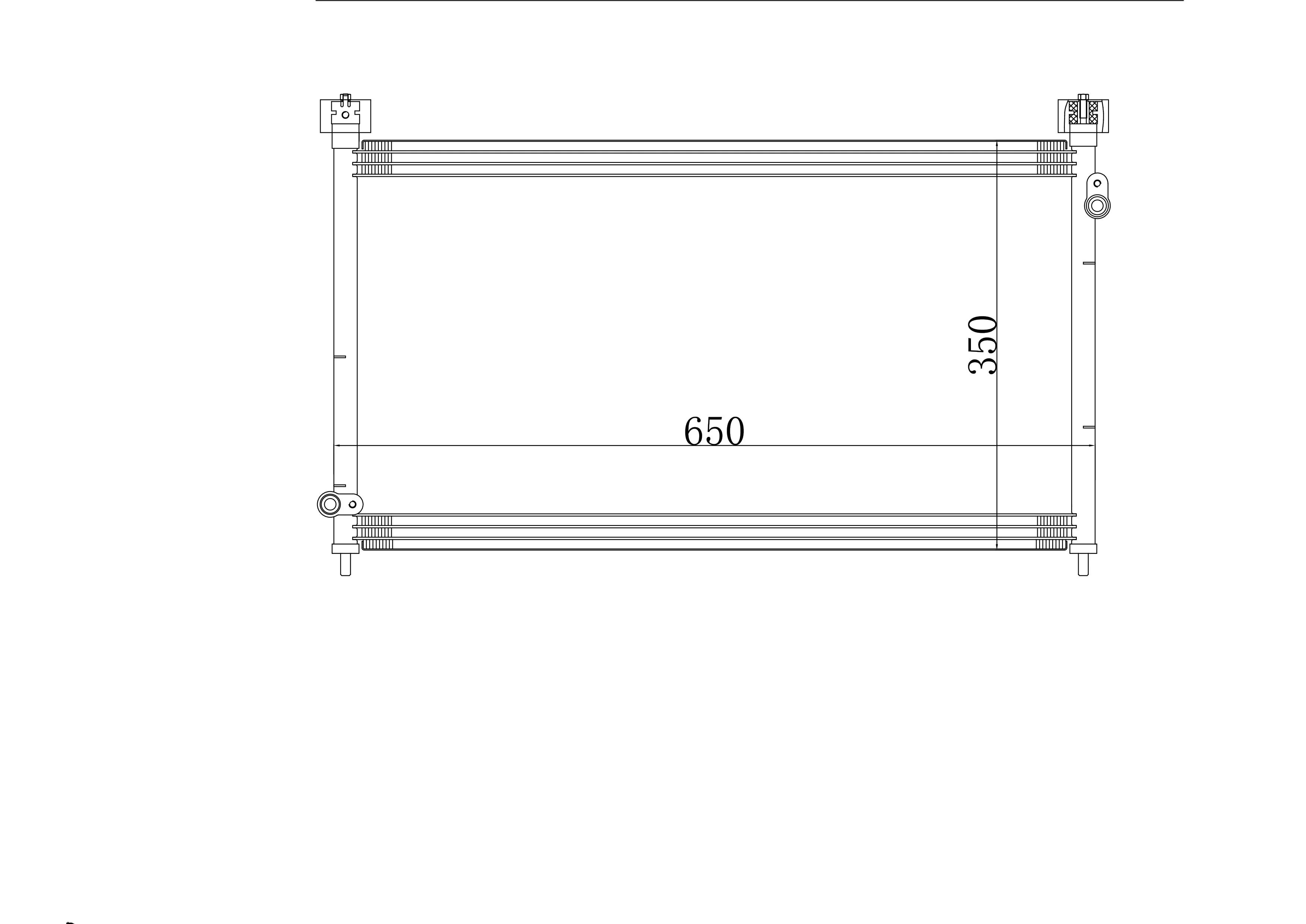 Aria Condizionata Ac A/C Condensatore Misura Per Honda Accord 2.3 2000 Cg5 Onda 5 80100-S86-K21 80100S86K21