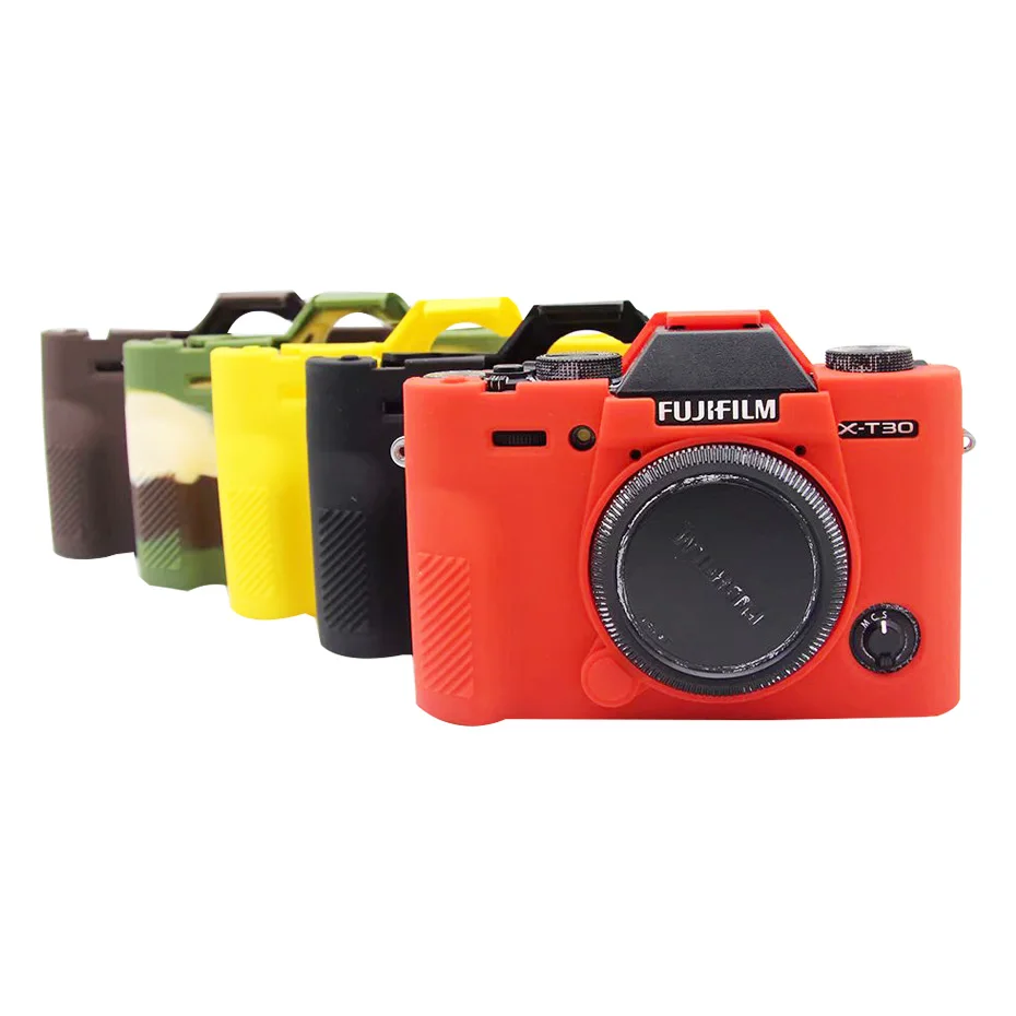 FOTOFLY сумки для камеры Fujifilm XT30 Мягкий силиконовый чехол цветной резиновый чехол s для Fuji X-T30 Защита тела аксессуар прочный