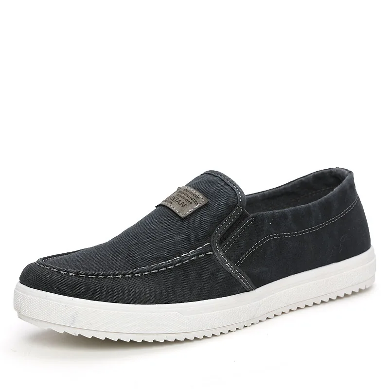 Online Oferta zapatos de lona para hombre primavera otoño Slip ON estilo Retro transpirable moda 1251 1275 zapatos casuales para estudiantes