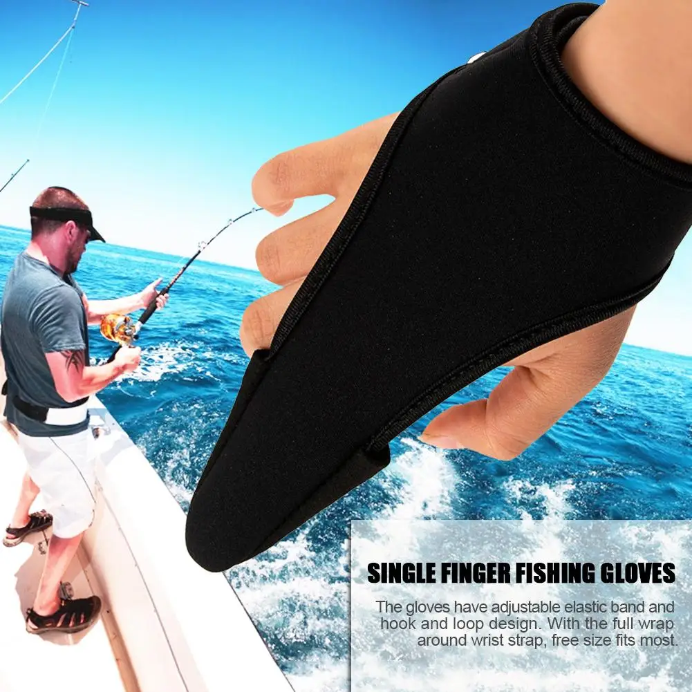 Рыболовные Перчатки, 2 шт., однопальцевые рыболовные приманки, контрольные рукавицы с регулируемой эластичной лентой, защитные рыболовные перчатки