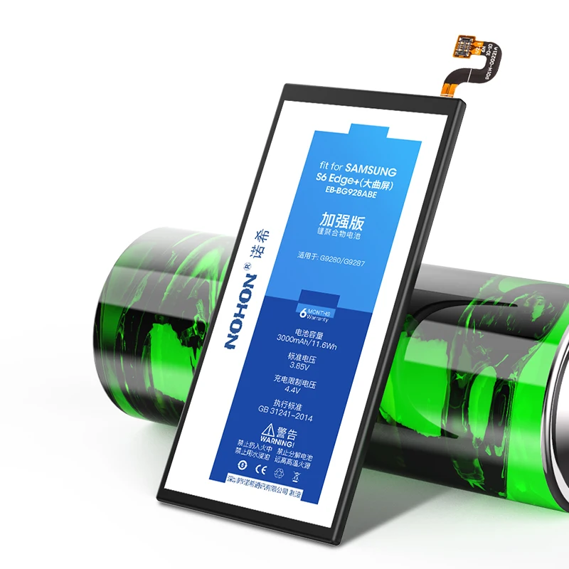 NOHON Battery For Samsung Galaxy S6 Edge Plus S7 S8 Replacement
