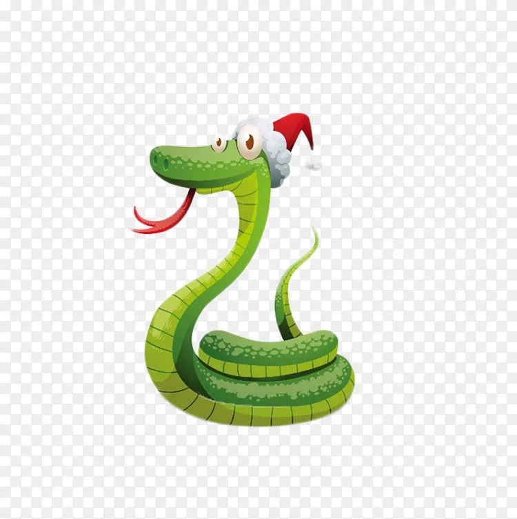蛇圣诞老人圣诞插画手绘卡通蛇画png图片素材免费下载 图片编号1991 Png素材网