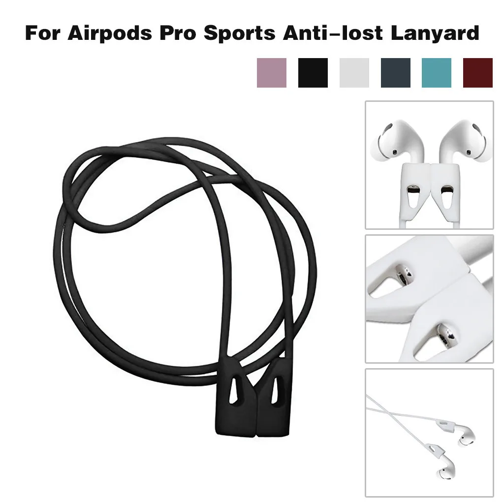Чехол с ремешком для Apple AirPods Pro модный силиконовый ремешок для ...