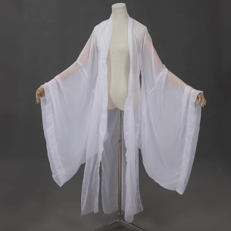 

New Adult Hanfu Costume Coat White Fairy Chinese Traditional Clothing For Women Classical Dance Festival Folk Dance Wear NV14195