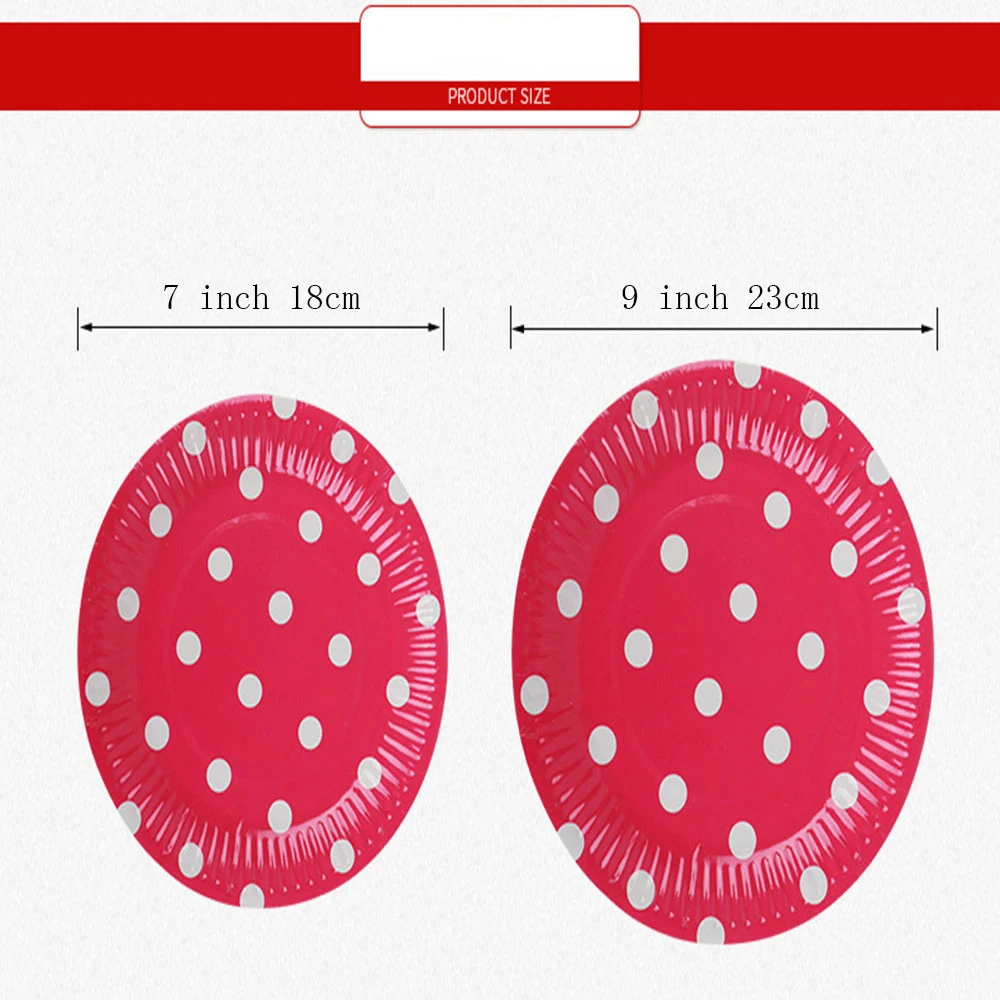 10 шт. Бумага пластина одноразовые бумажные тарелки для дня рождения вечерние круглая пластина тарелка для фруктов, пирожных лоток посуда День рождения расходные материалы