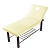 Pure Color Massage Table Bed Fitted Sheet Elastic Full Cover Rubber Band Massage SPA Treatment Bed Cover with Hole Sabanas 6