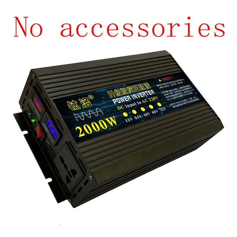 48V 2000W Автомобиль бытовой Чистая синусоида Инвертор преобразования питания Boost organ 12v24v48v60v, изменение 220v2000w - Цвет: 48V 2000W
