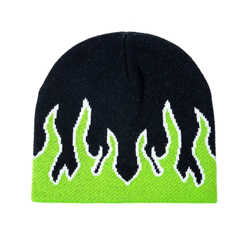 ASAP ROCKY Flame Beanies Теплые Зимние головные уборы для мужчин и женщин женские часы Docker Skull cap вязаные хип-хоп осенние Skullies для улицы