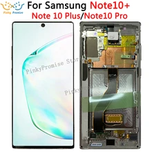 Для samsung Galaxy Note 10 plus N975 ЖК-дисплей с рамкой сенсорный экран дигитайзер для samsung N975F N975U N975W Note 10 pro lcd