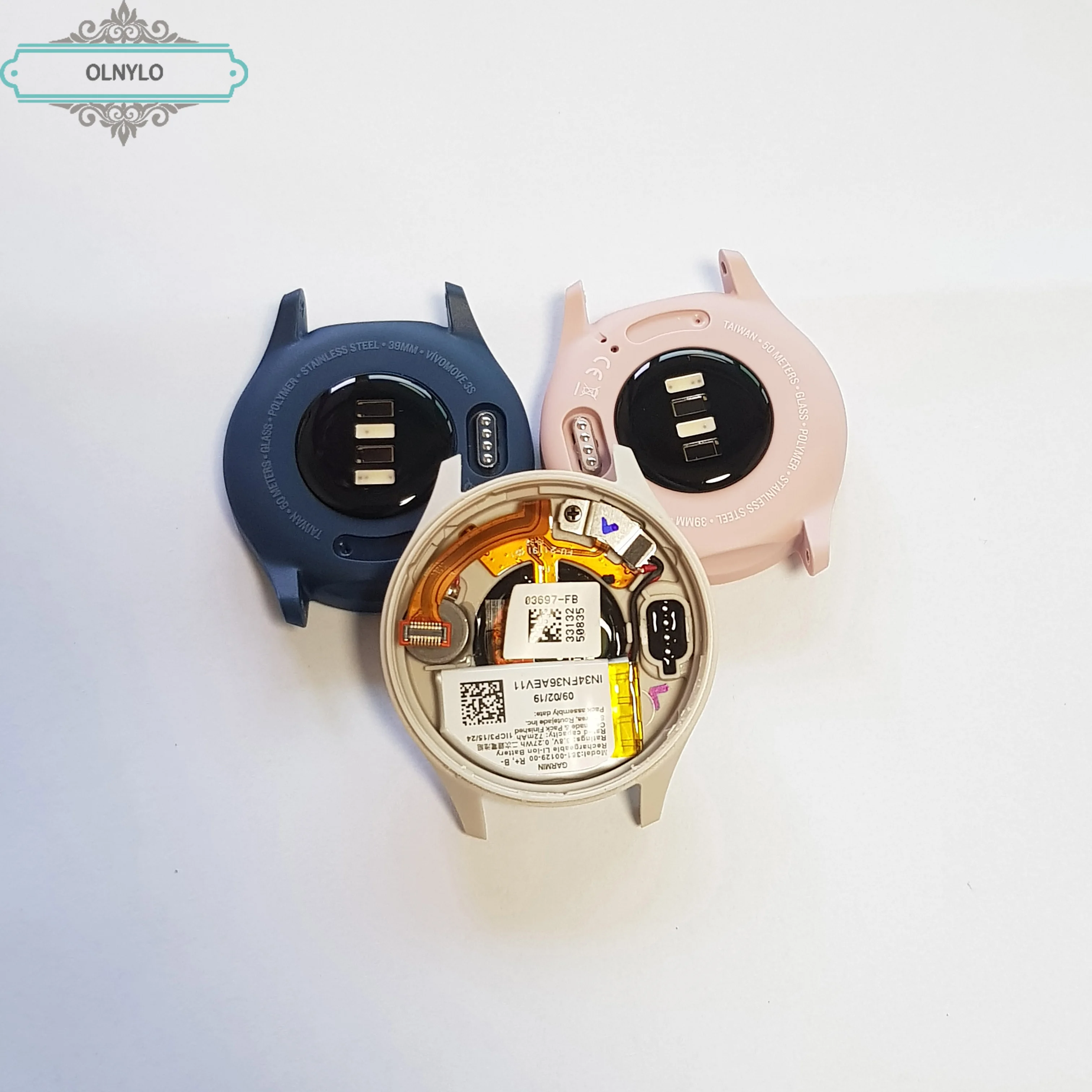 

Back cover with battery For Garmin vivomoer 3S GPS Watch housing case shell replacement repair part