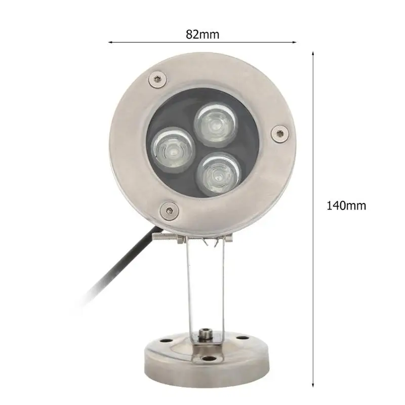 3 Вт DC12V подводный светодиодный фонтан IP65 водонепроницаемый бассейн пруд лампа низкого излучения с долгим сроком службы