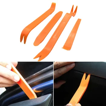 

4Pcs Portable Auto Car Radio Panel Door Clip Panel Trim Dash Audio Removal Installer Pry Kit Repair Tool Pry Tool Hand Tools