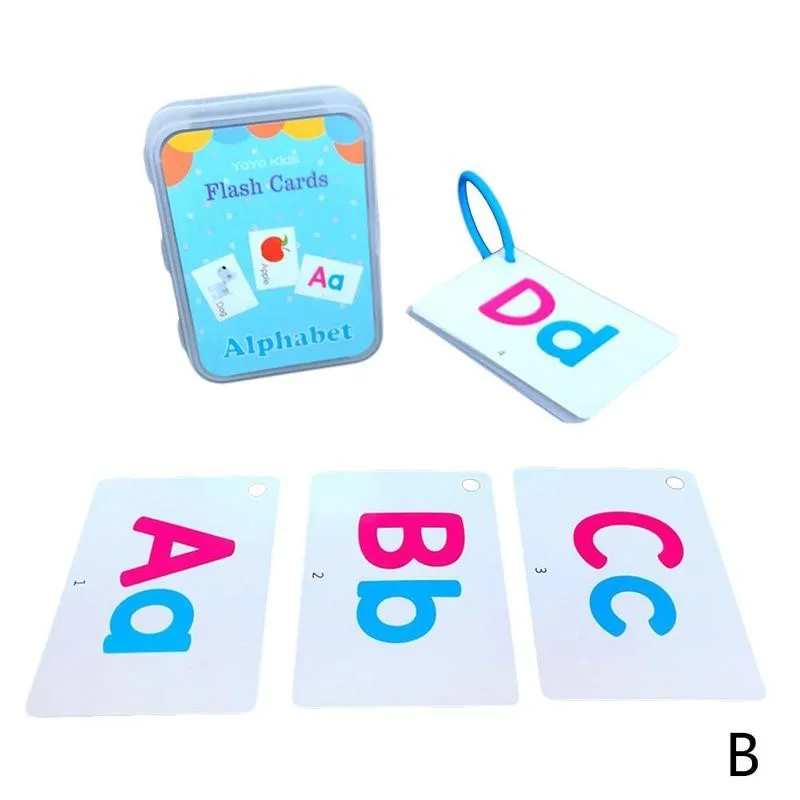 Flash Cards for Children Memory Training Early Learning English Flash Card Fruit Alphabet Shape Pattern Learning Educational Toy plush toys for babies