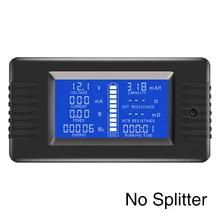 Портативный ЖК-дисплей, автомобильный монитор солнечного напряжения, простая установка, вольтметр, английская батарея, тестер сопротивления 0-200 в с подсветкой