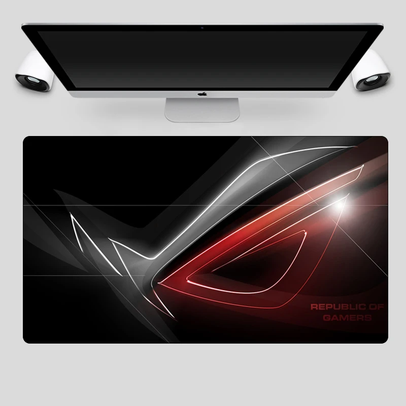 Большой классный игровой коврик для мыши 70x40 см ASUS геймеров запирающийся край XXL