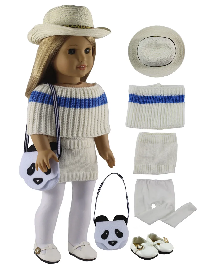 

2021 Новинка 1 Комплект Одежда для кукол наряд для 18 дюймов американская кукла много стилей на выбор X137