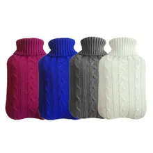 

2000ML Hot Water Bag Knitted Cover Soft Hot Water Packs Cold-proof Warm Pouch Bottle Warm Handbash Cloth Warm Hand Bag